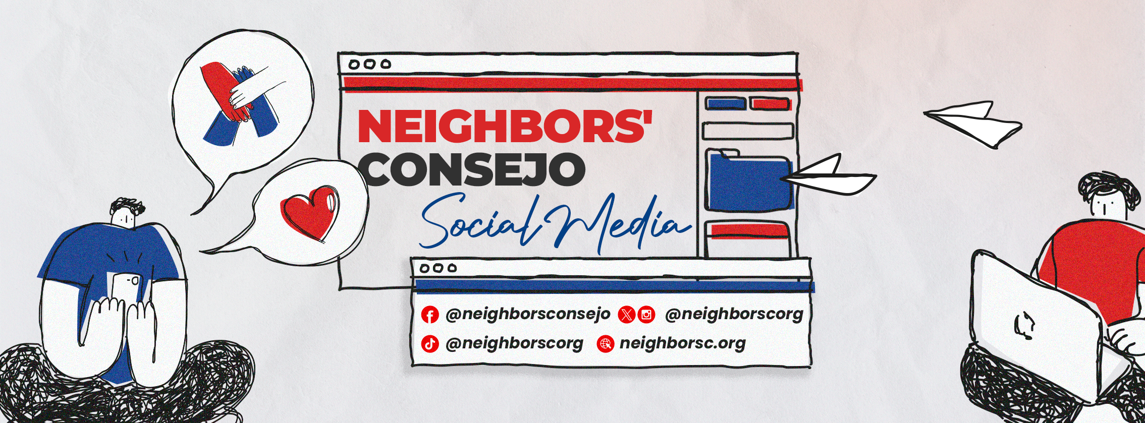 Neighbors' Consejo redes sociales eng